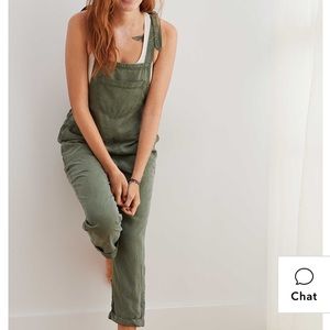 Aerie Olive Green Overalls